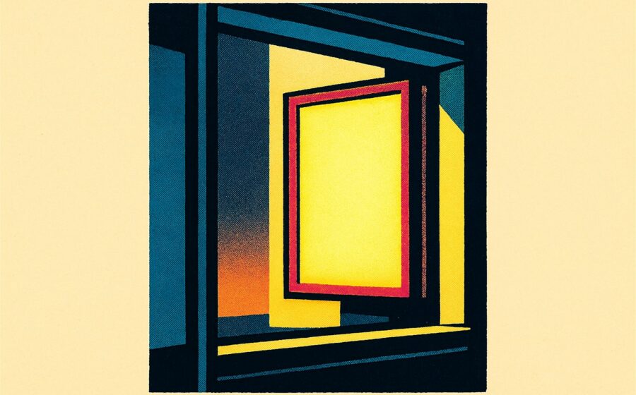porte affiche lumineux